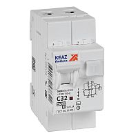 Выключатель автоматический дифференциального тока АВДТ с защитой от сверхтоков 2П 32А 100мА AC 4,5кА OptiDin D63-23C32-AC-У3 | код 328108 | КЭАЗ