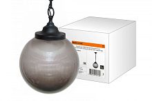 Светильник НСБ 02-60-255 УХЛ4 60 Вт, IP40, шар дымчатый с огранкой 250 мм, цепь черная TDM | код SQ0313-0011 | TDM