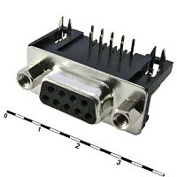 Разъём D-SUB RUICHI DRB-09FB, 9 контактов | код 61927 | Ruichi