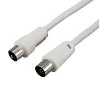 Шнур ТВ гнездо - ТВ штекер, длина 10 метров, белый REXANT | код 18-0007 | REXANT