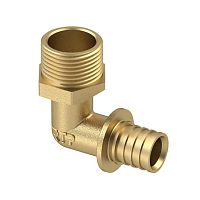 Угольник аксиальный латунь наружн. резьба 20х3/4дюйм жел. | код 34852 | RTP