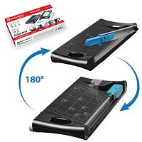 Резак сабельный/роликовый 3 в 1/обрезчик углов RS10, на 10 л., 5 в 1, длина реза 330 мм, А4, BRAUBERG, 531121 | код 531121 | BRAUBERG