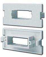 Вставка модульная под дуплексный адаптер SC в розетку LAN-MB, белая | код LAN-MBP-2SC-WH | LANMASTER