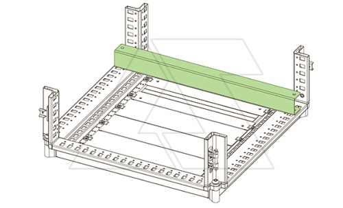 Рейка WTTF для фиксации кабеля, тип U, для щита Ш=1200мм | код WTTF-001200 | ETA