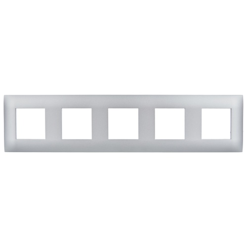SKANDY Рамка 5-мест. SK-F05S сереб. IEK | код SK-M52-K23 | IEK фото 2