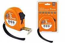 Рулетка, длина 3 м, стальная лента, ширина 16 мм, прорезиненное покрытие, магнит, Рубин TDM | код SQ1018-0105| TDM