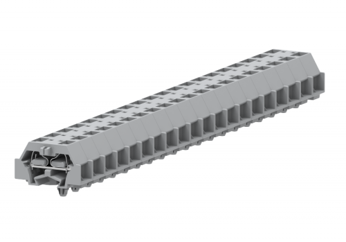 241255 Клемма TB проходная 2-2 с бок. подключ. с защелк. ножками, сер., 05 конт., шт | код 241255 | SUPU