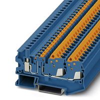 Клеммы с ножевыми размыкателями QTCU 2,5-TWIN-MT BU | код 3050317 | PHOENIX CONTACT