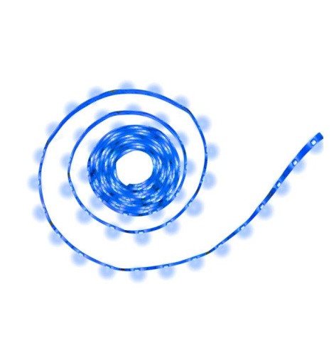 Лента светодиодная LEDx30/м 5м 7.2Вт 12В IP65 синий | код 327576 | JazzWay