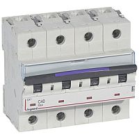 Выключатель автоматический четырехполюсный DX3 40А C 50кА (6 мод) | код. 410178 |  Legrand 