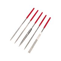 Набор надфилей алмазных KRANZ 140х50х3 мм, 5 шт. | код KR-12-4111 | KRANZ