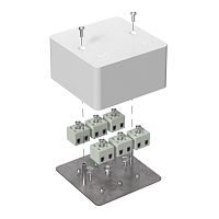 Коробка огнестойкая для кабель-канала 40-0460-FR2.5-12 Е15-Е120 RAL9003 85х85х45 (44 шт/кор) Промрукав | код 40-0460-FR2.5-12 | ПРОМРУКАВ