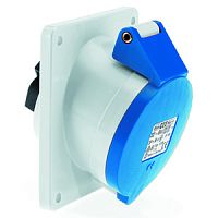 Розетка встраиваемая наклонная 16А,3р(2P+E), 230в, 6h, IP44, Bals 1217 | код 1217 | Bals