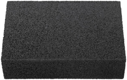 Губка шлифовальная 100х70х25мм Р 80/Р 120 средняя жесткость алюм./оксидная FIT 38368 фото 5