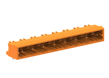 478302 Вилка на плату MCS, горизонт., шаг 7.62мм2, 2 конт., оранж., шт | код 478302 | SUPU