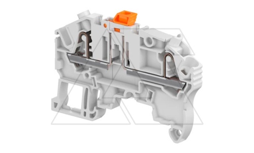 Клемма ZK2.5-S/5,2 пружинный зажим, с ножевым размыкателем, 20A, 630В, серый | код 1SNK705310R0000 | Entrelec