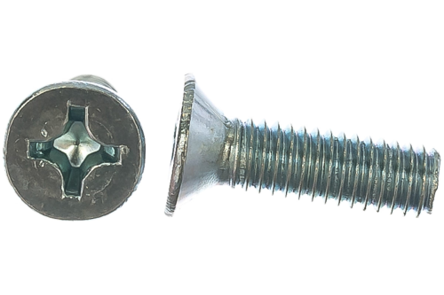Винт DIN 965 М5х16 потайная голова класс прочности 4.8 покрытие цинк | код DIN965-М5х16 | Крепдил Винт DIN 965 М5х16 потайная голова класс прочности 4.8 покрытие цинк | код DIN965-М5х16 | Крепдил