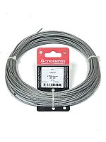 Трос стальной в оплетке ПВХ М2/3мм (уп.20м) подвес СТРОЙМЕТИЗ 4150040