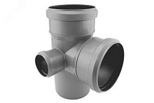 Крестовина двухплоскостная НПВХ внутреняя канализация 110 правая | код 2381073 | Хемкор