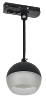 Светильник 4119 декор. трековый подвесной GX53 черный IEK | код LT-UCB0-4119-GX53-1-K02 | IEK