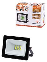 Прожектор светодиодный СДО-04-010Н-З (зелёный свет) 10 Вт, IP65, черный, Народный | код SQ0336-0224 | TDM НАРОДНЫЙ