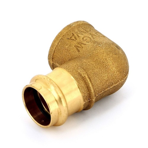 Уголок бронза пресс 22 х 1' НР для медных труб (18092221) | код RG008TF92QLGK2 | Sanha