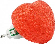 Ночник светодиодный NLA 10-HR СЕРДЦЕ красное с выключателем 230В IN HOME | код 4690612028934 | IN HOME