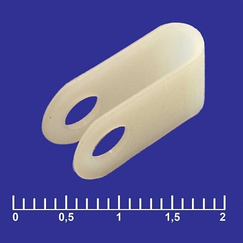 Держатель кабеля нейлоновый RUICHI CC-0, 10х20 мм, диаметр 4.6 мм | код 84321 | Ruichi Держатель кабеля нейлоновый RUICHI CC-0, 10х20 мм, диаметр 4.6 мм | код 84321 | Ruichi