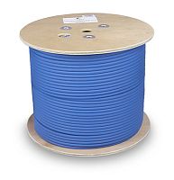 Cabeus SSTP-4P-Cat.8-SOLID-IN-LSZH-BL Кабель экранированная витая пара SSTP (S/FTP), категория 8 (40G, 2000 MHz), 4 пары (23 AWG), LSZH, нг(А)-HF (305 м) | код 7750c | Cabeus