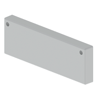 Заглушка серый RAL7030 60x200 ПВХ-М1 | код 66213 | Unex