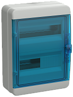 TEKFOR Корпус пласт. КМПн-24 IP65 син. прозр. дверь IEK | код TF5-KP72-N-24-65-K03-K07 | IEK