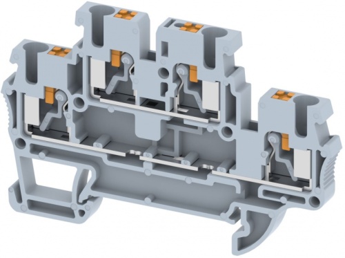 Клемма проходная PUSH-IN 2,5 мм2, двухуровневая на 4 подключения, хаки PQ2.5-2T-KHAKHI | код 3102020006 | Elmex Клемма проходная PUSH-IN 2,5 мм2, двухуровневая на 4 подключения, хаки PQ2.5-2T-KHAKHI | код 3102020006 | Elmex