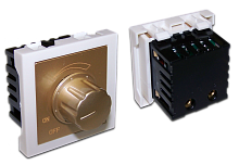 Диммер поворотный, 45х45, бронза | код LAN-EC45x45-DIM-BRZ | LANMASTER