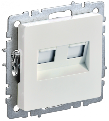 BRITE Роз. комп. 2-ая RJ45 кат.6 РК11-2-БрЖ жемч. IEK | код BR-K20-2-K36 | IEK