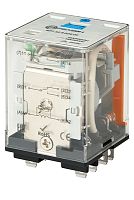 RP7.32.8.230.15 Силовое реле с магнитным гашением дуги 2 НО контакта 16А (~ 230В AC) блокируемая кнопка проверки + светодиод | код RP732823015 | РЕЛЕОН