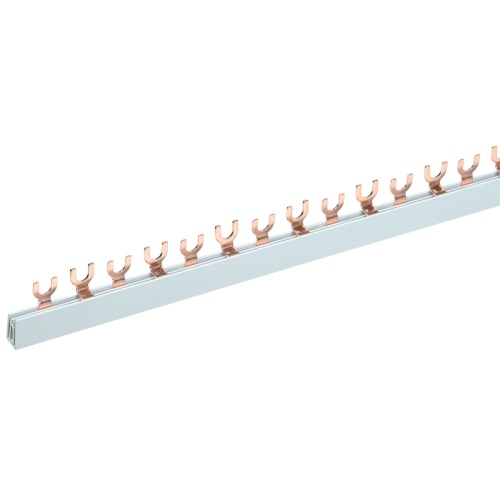 Шина соединительная типа FORK вилка 2Р 63 А 1 м REXANT (10 шт./уп.) | код 11-2233 | REXANT Шина соединительная типа FORK вилка 2Р 63 А 1 м REXANT (10 шт./уп.) | код 11-2233 | REXANT