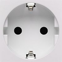 Розетка с заземлением - безвинтовые зажимы - без шторок 16А 250В - 90°- 2 модуля - белый | код 4521054 | Legrand