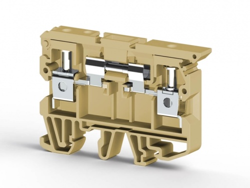 360 110, Клеммник с размыкателем на DIN-рейку, 6 мм.кв., (бежевый), ASK 2B | код 0.0.0.3.60110 | KLEMSAN