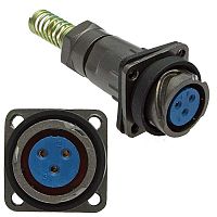 Разъём быстроразъёмный FQ18-3ZPK-8 (бл.каб.роз.), 3-х контакнтый | код 104134 | Ruichi