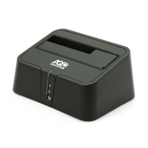 USB 3.0 Докстанция 2,5 /3,5 SATA HDD AgeStar 3UBT2-6G (BLACK) USB3.0, пластик, BackUp, черный. | код 3UBT2-6G (BLACK) | AgeStar