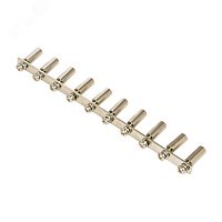 Перемычка тип 10PIN для двухуровневых клемм 4,0 мм2 (10 шт.) | код plc-per-10PIN-2-4 | EKF