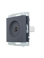 Розетка телевизионная проходная TV 1-м СП Vesna механизм графит LEZARD 742-3488-129