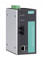Конвертер PTC-101-S-ST-HV 10/100BaseT(X) to 100BaseFX converter, single-mode, ST, 1 isolated power (88-300 VDC or 85-264 VAC), | код 00-06033300 | MOXA