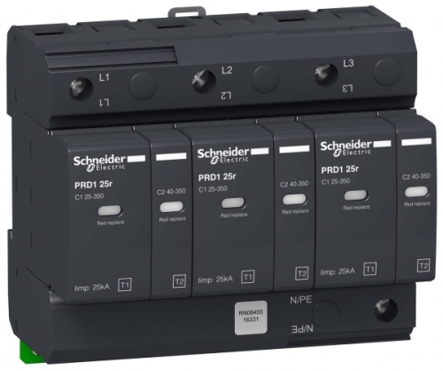 PRD1 25r ОПН 3P КЛАСС 1+2 СО СМЕН.КАРТ | код 16331 | Schneider Electric 