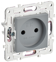 SKANDY Роз. без з/к/ш 10А SK-R02Gr сер. IEK | код SK-R10-10-K03 | IEK