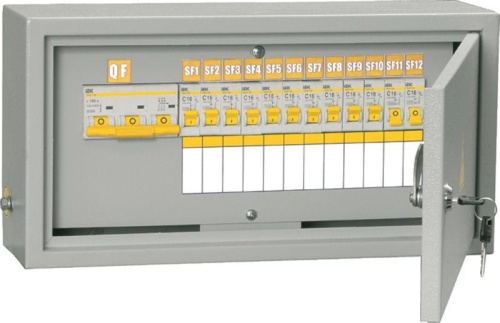 Щит ОЩВ-3-63-12-0 (ВВ63А 12х16А) IP31 | код MSM10-3N-12-31 | IEK