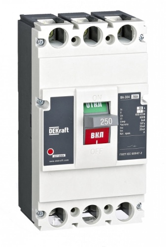 Автоматический выключатель 3P 250А 35кА 7In ВА-304L | код 22718DEK | DEKraft