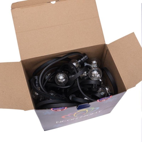 Набор Белт-Лайт 10 м, черный каучук, 30 ламп, тёплый белый, IP65, соединяется | код 331-326 | Neon-Night фото 4