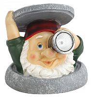 Садовый светильник на солнечной батарее, полистоун, цветной, 11 см SL-RSN11-GNS | код Б0018814 | ЭРА