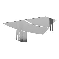 Крышка угла горизонтального изменяемого 0-45 градусов Стандарт INOX (AISI 304) 200 Промрукав | код PR16.3608 | ПРОМРУКАВ